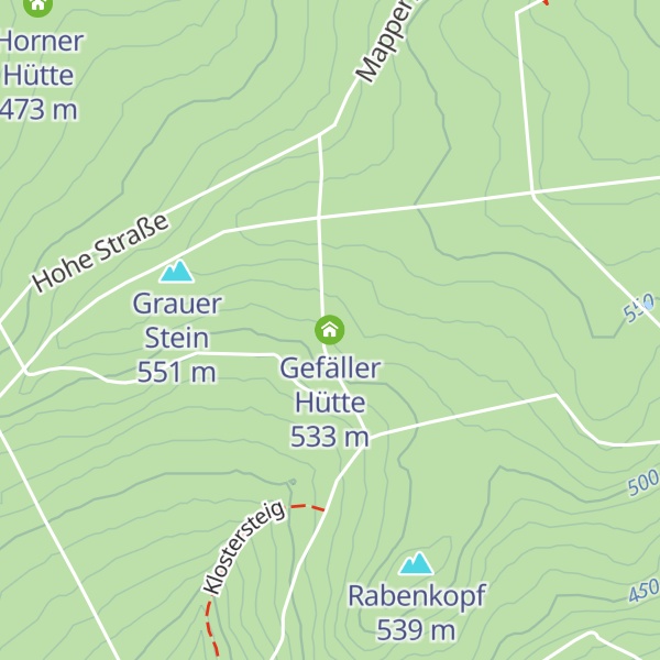 Map of Gefäller Hütte