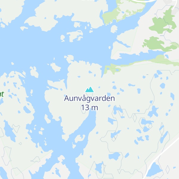 Map of Aunvågvarden