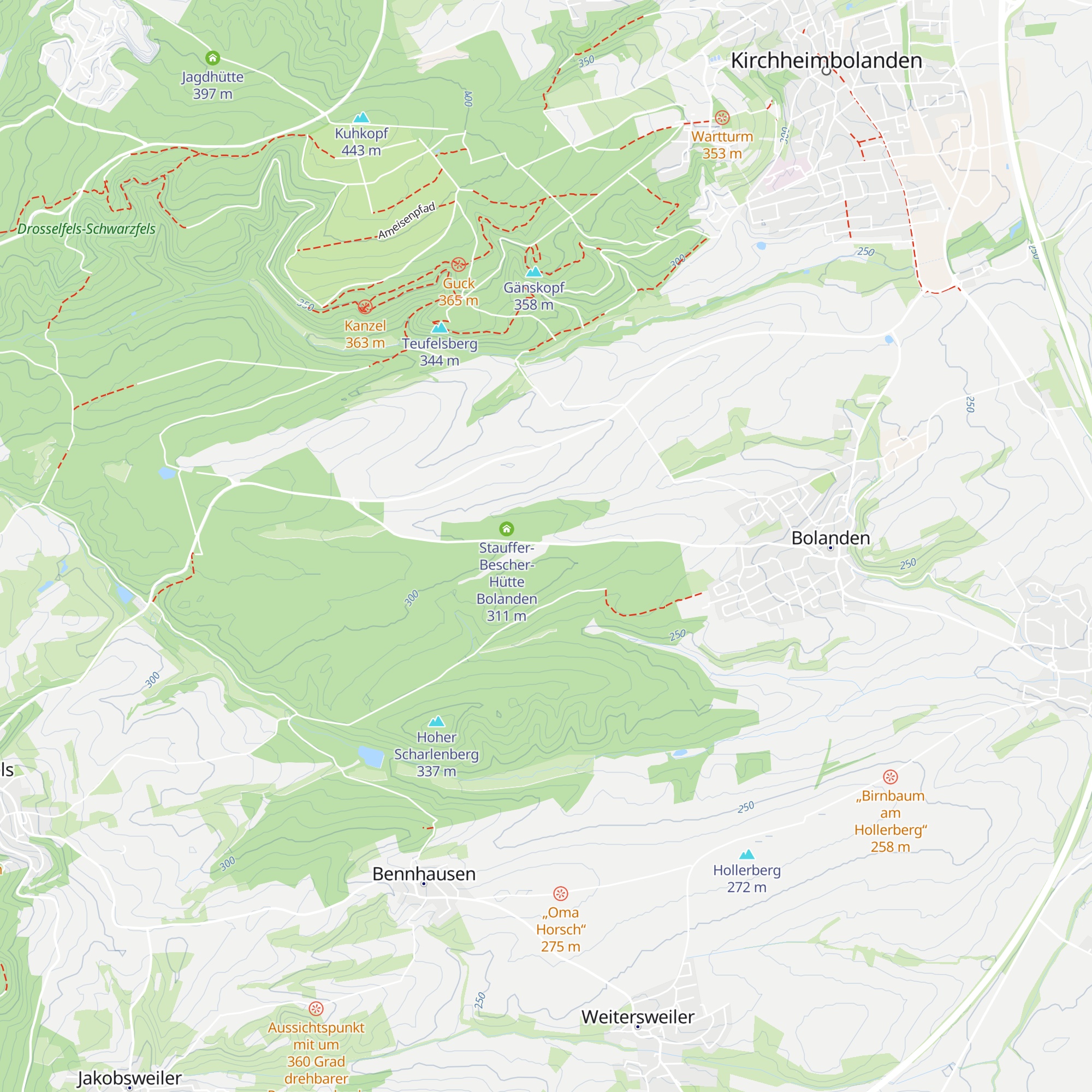 Schutzhütte Lemmerwiese map