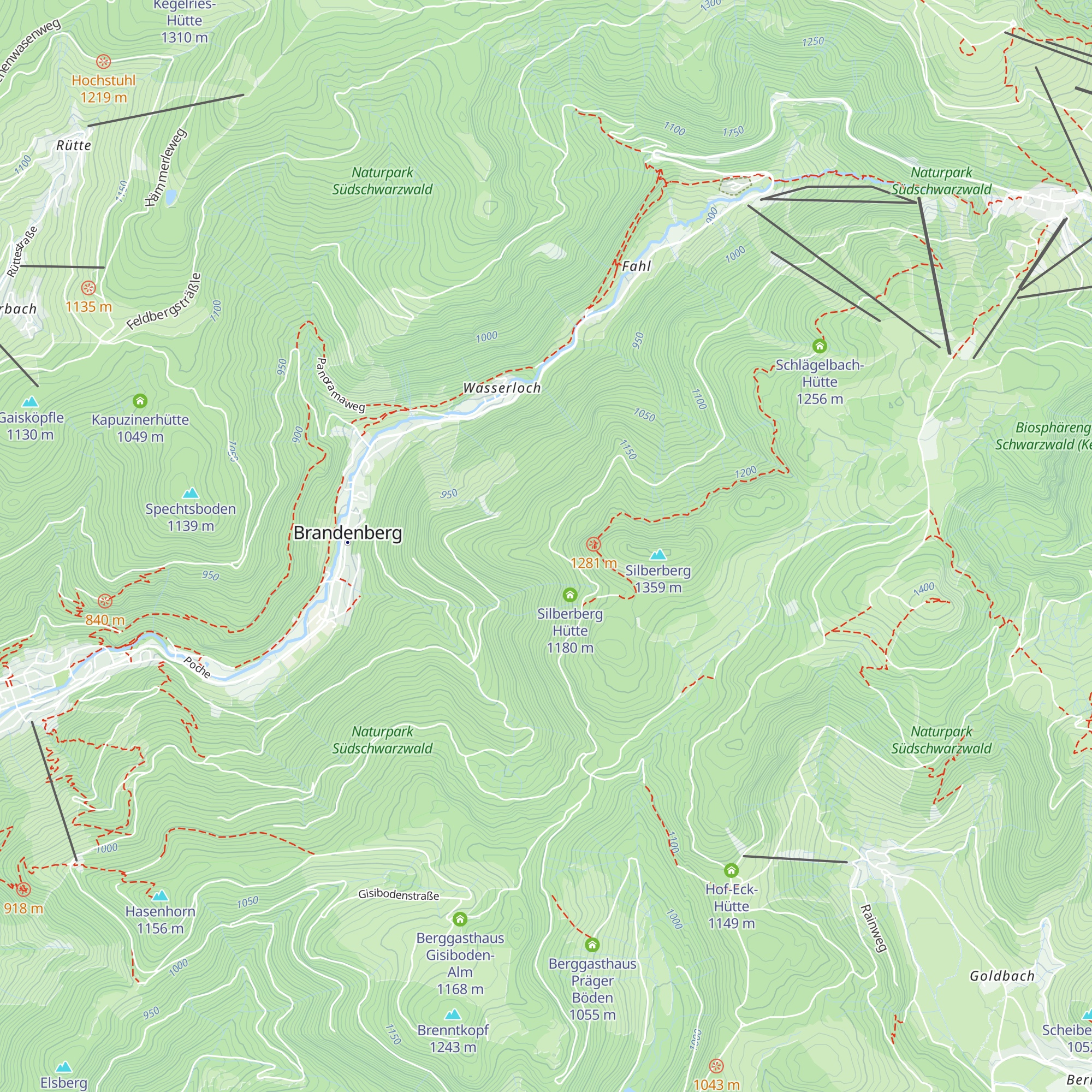 Eckert-Hütte map