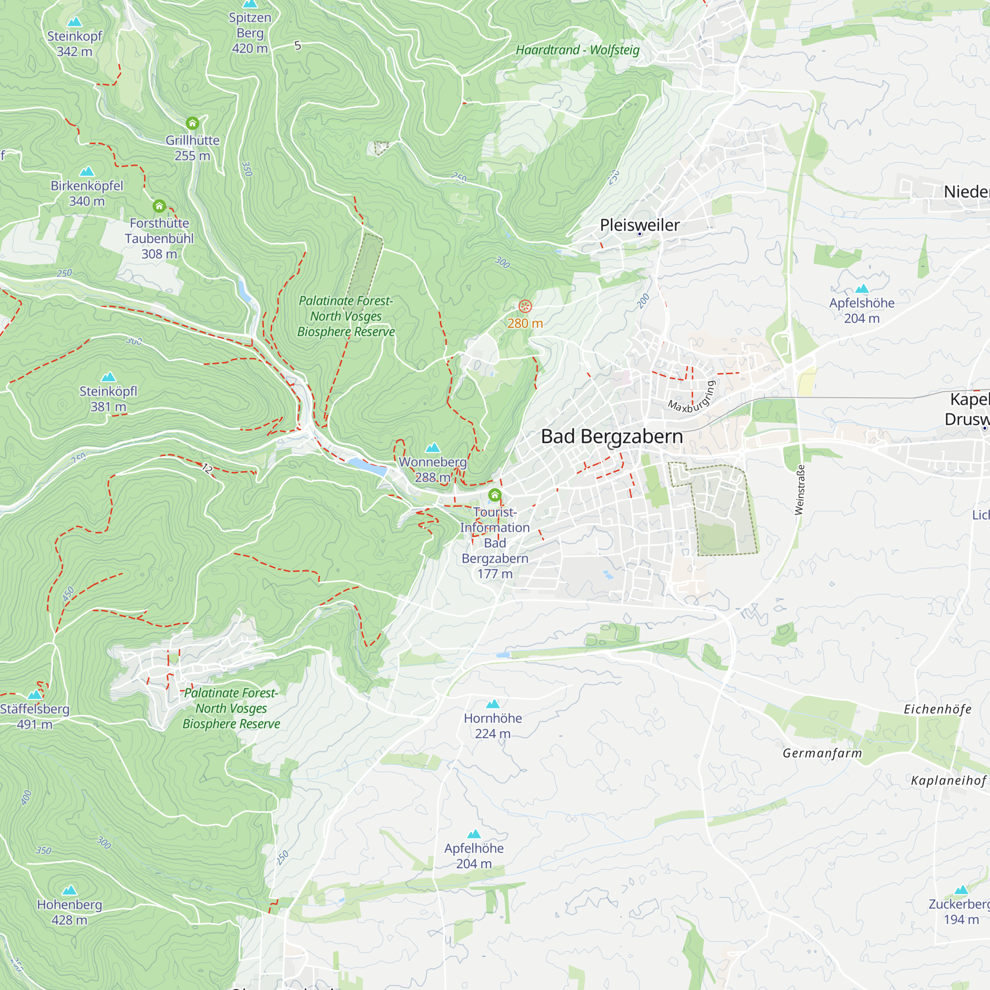 Tourist-Information Bad Bergzabern map
