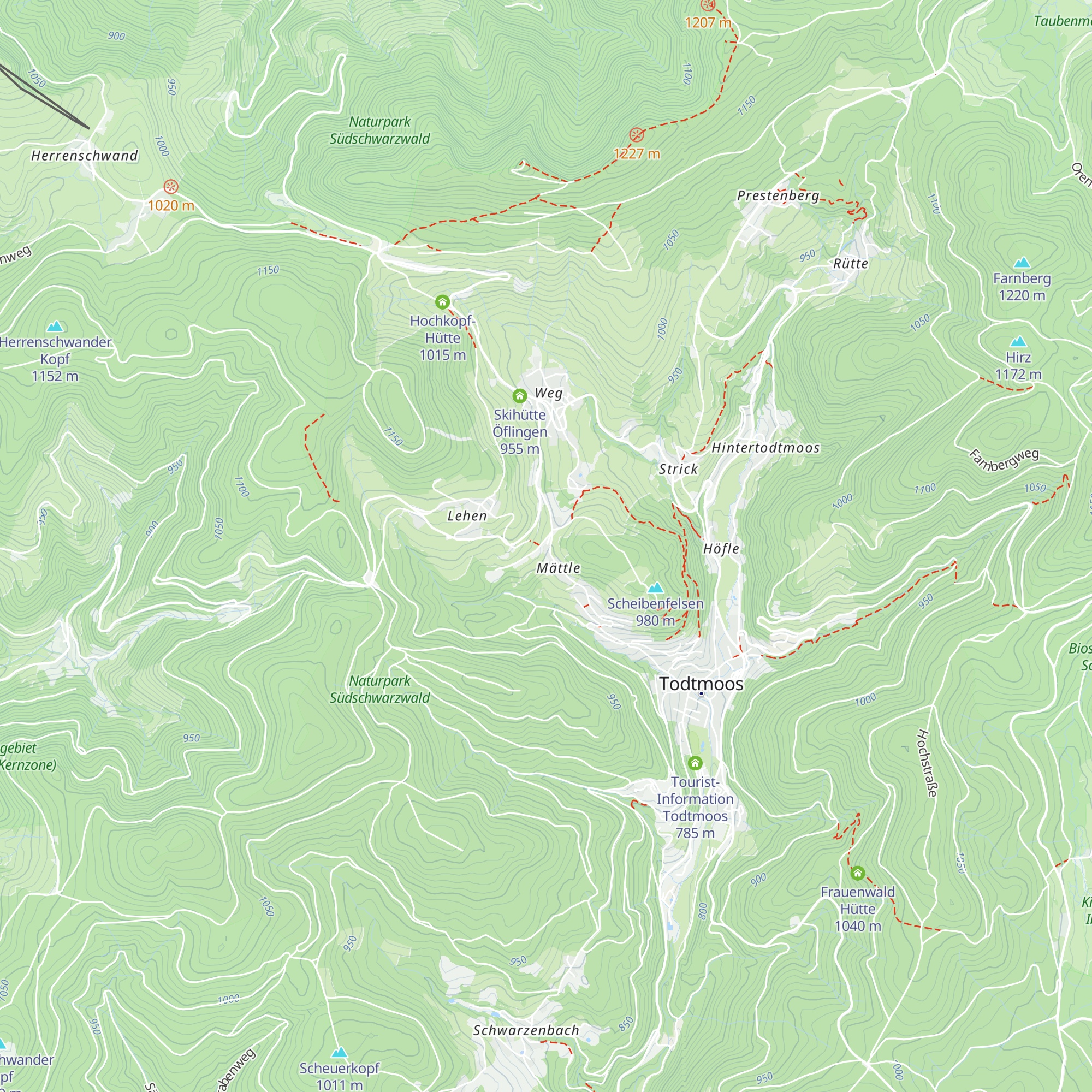 Moosybärhütte map