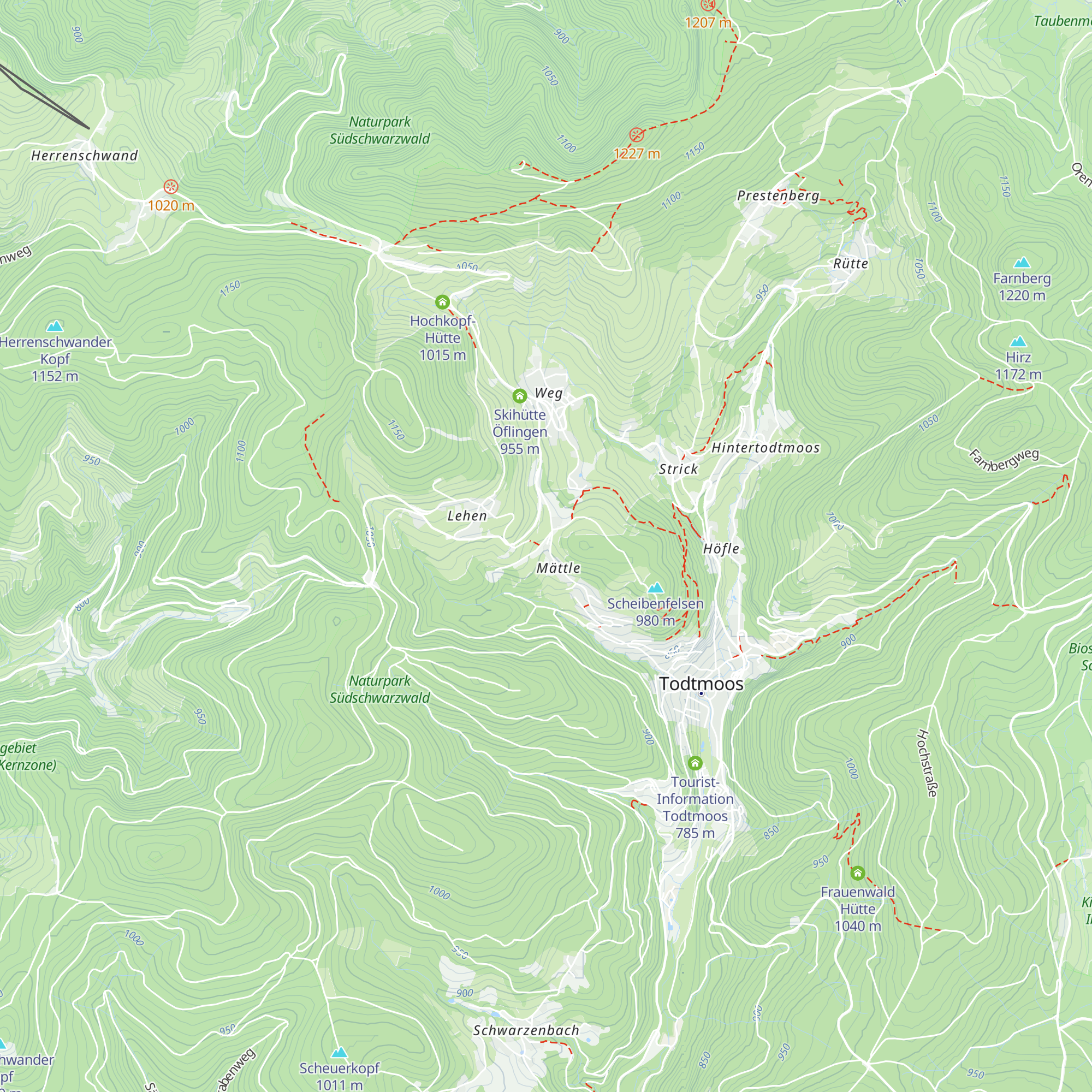 Moosybärhütte map