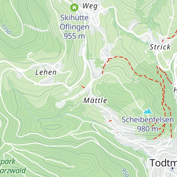 Map of Moosybärhütte