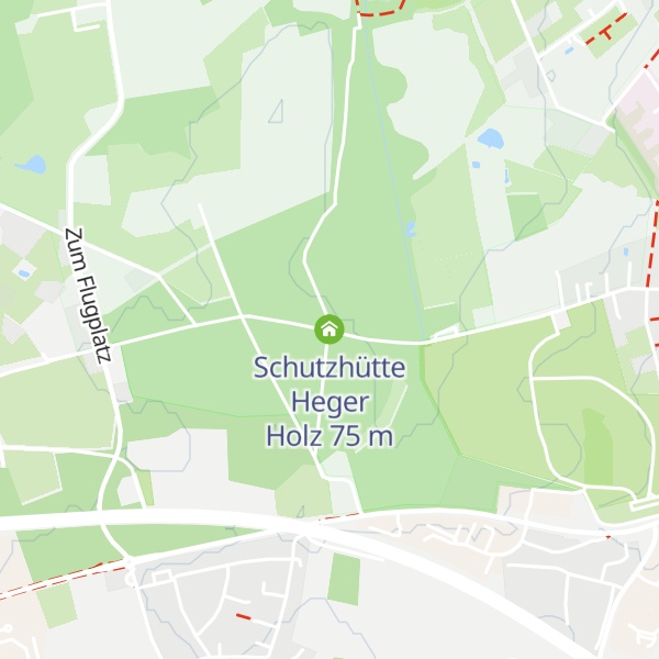 Map of Schutzhütte Heger Holz