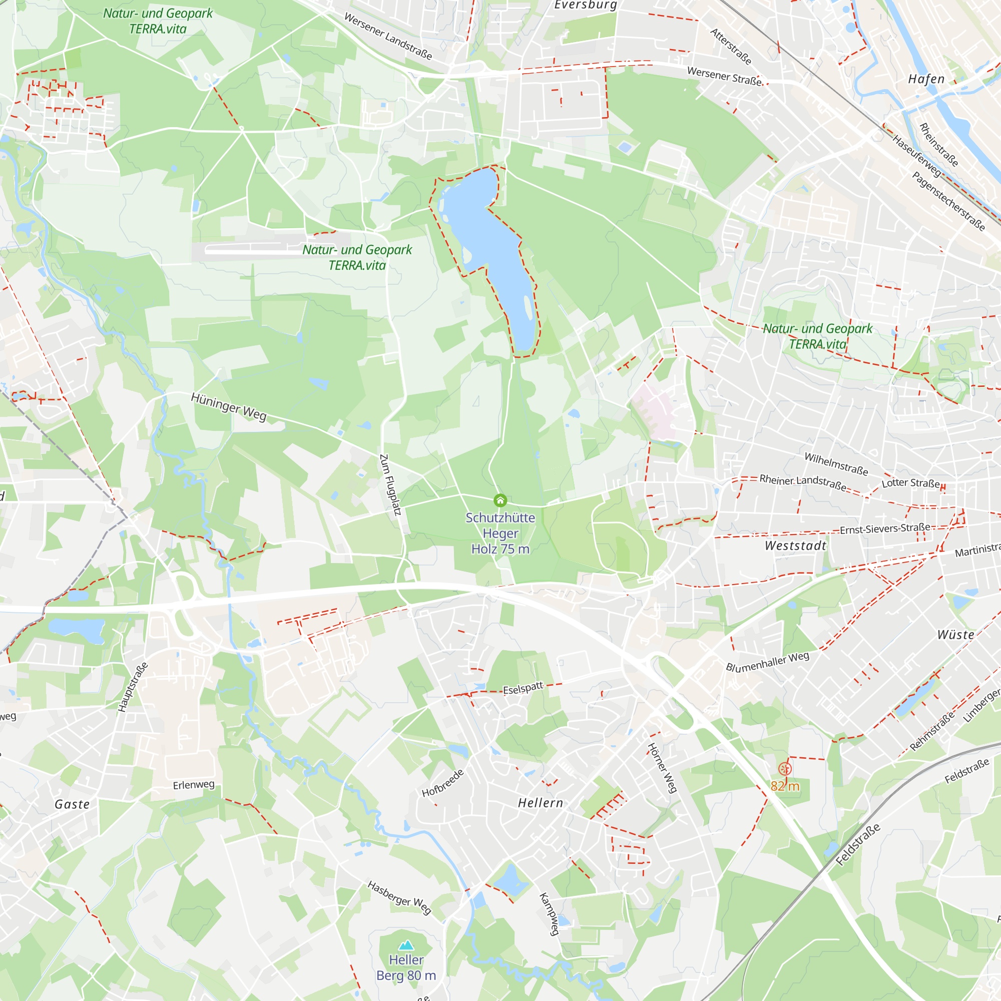 Schutzhütte Heger Holz map