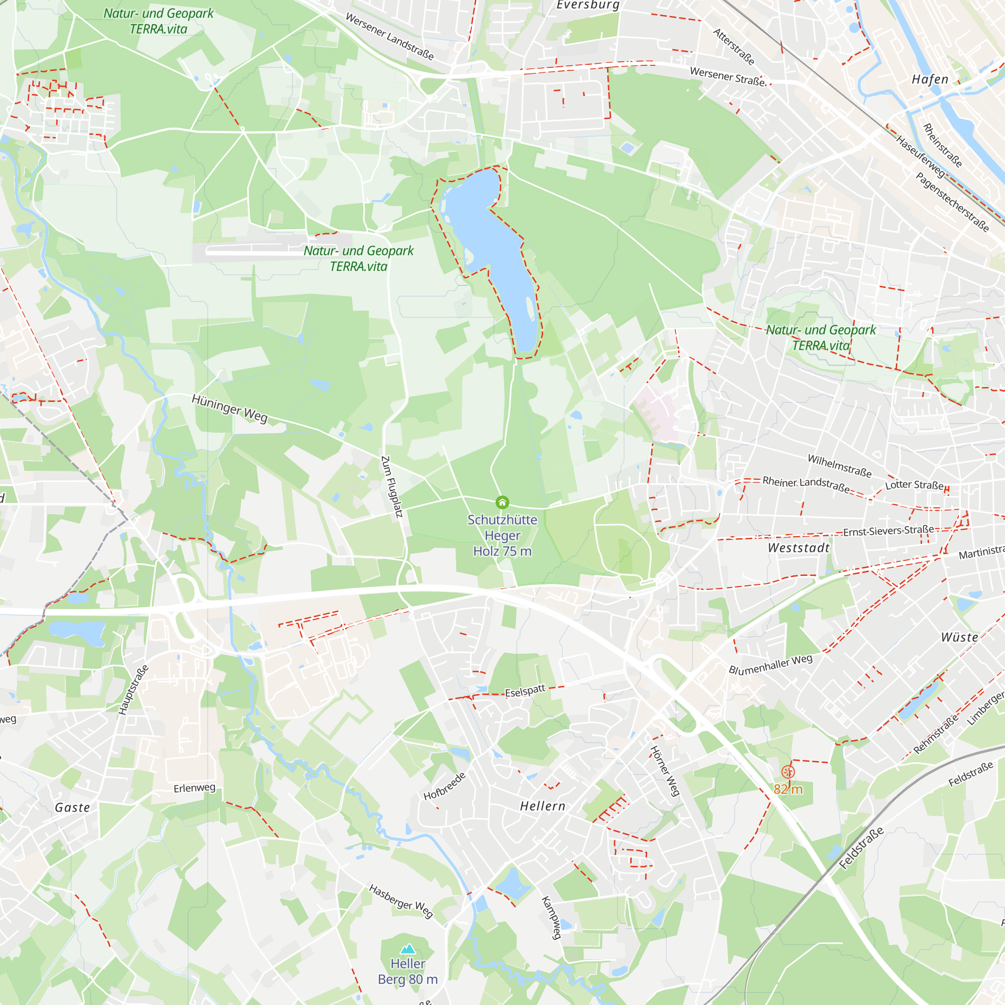 Schutzhütte Heger Holz map
