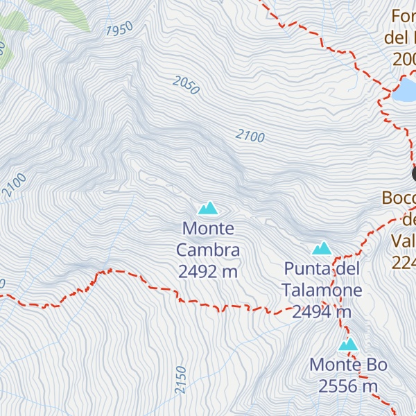 Map of Monte Cambra