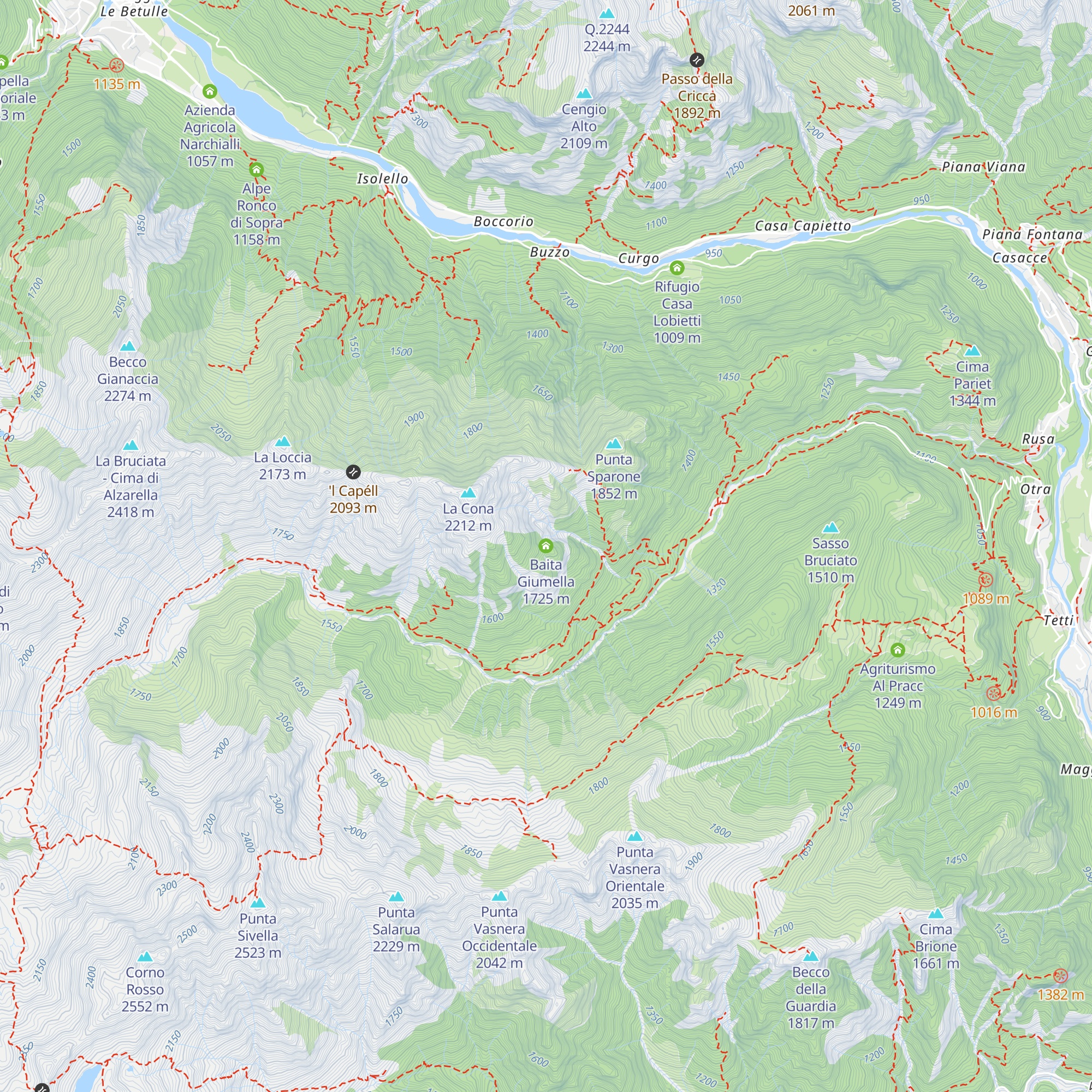 Baita Giumella map