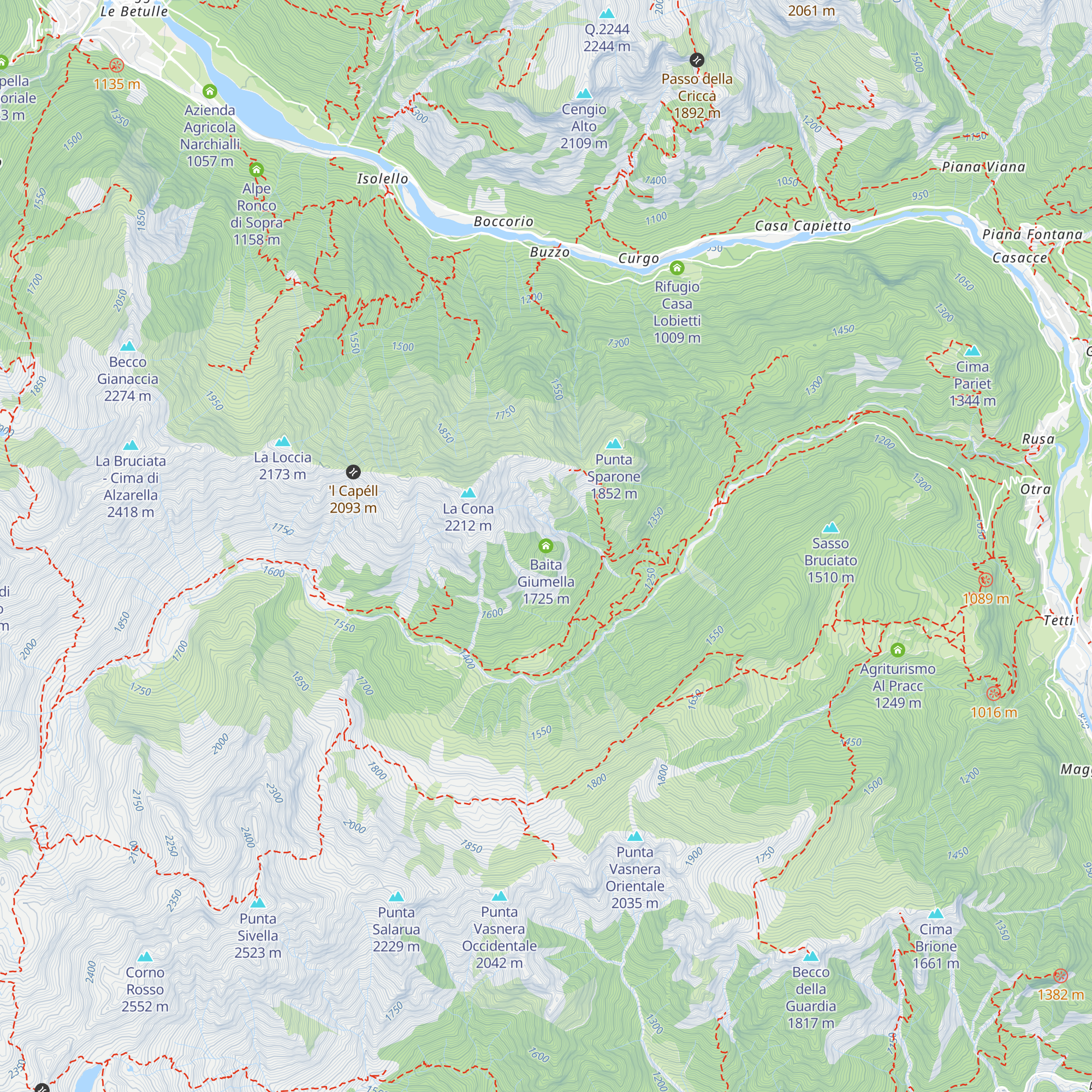 Baita Giumella map