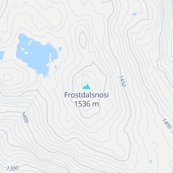 Map of Frostdalsnosi