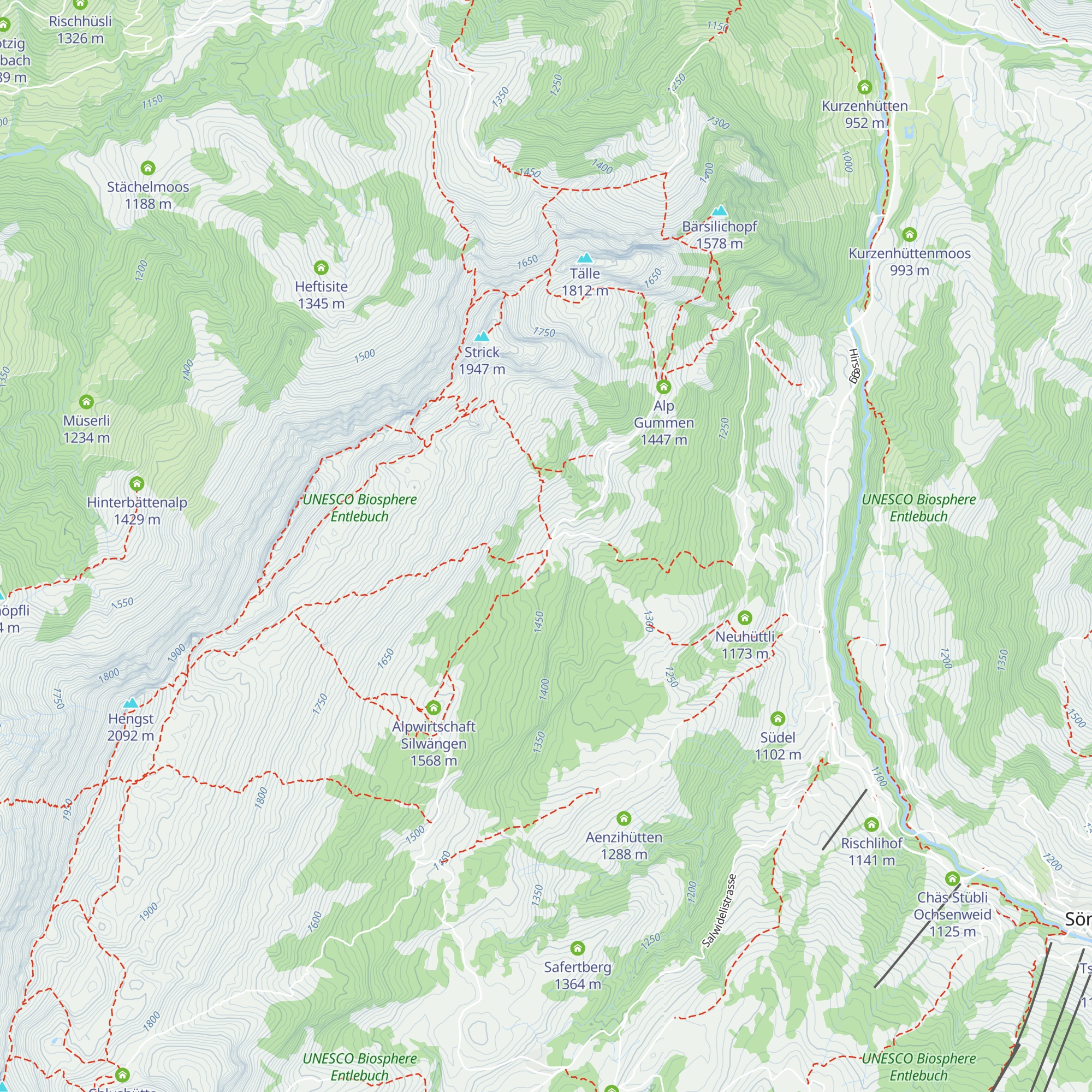 Bodehütte map