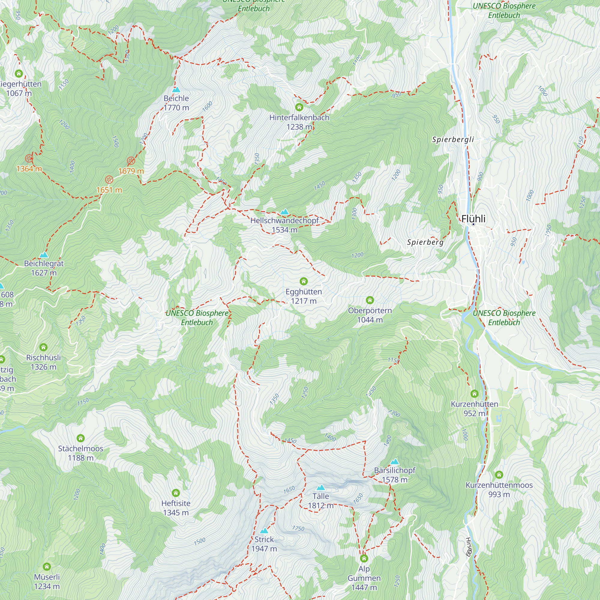 Unter Egghütte map