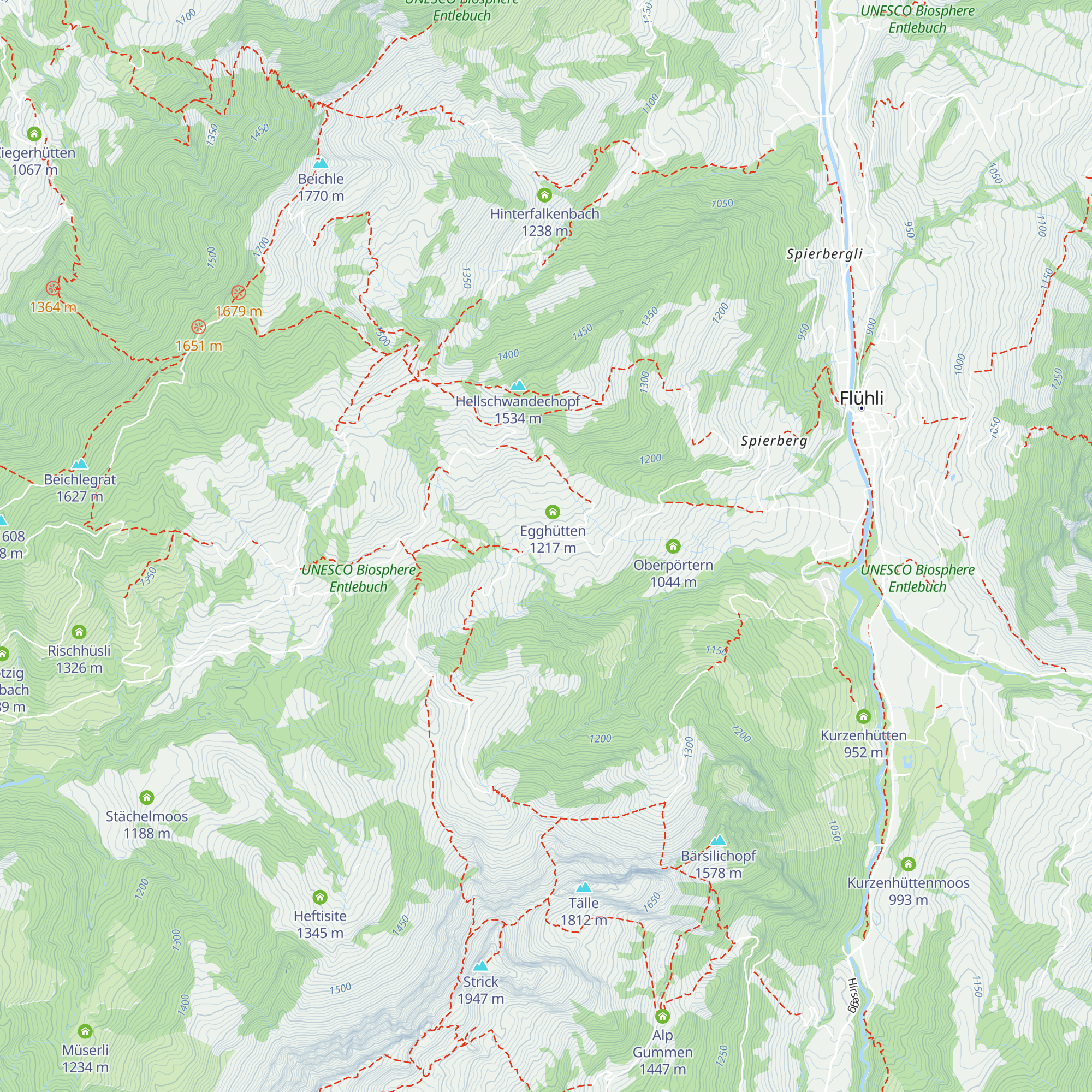 Unter Egghütte map