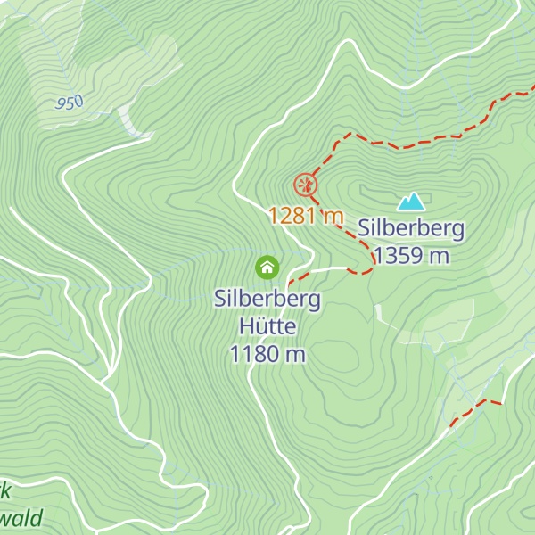 Map of Silberberg Hütte
