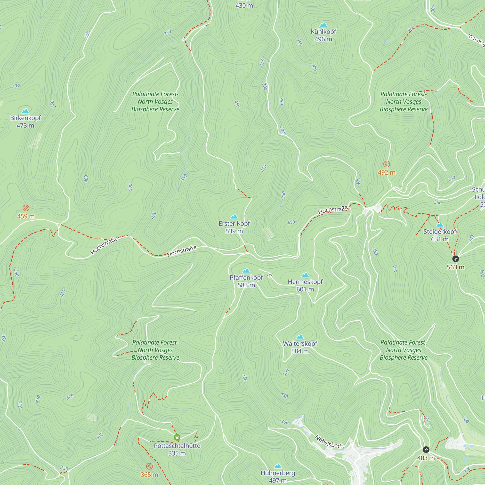 Schutzhütte am Lärchengarten map