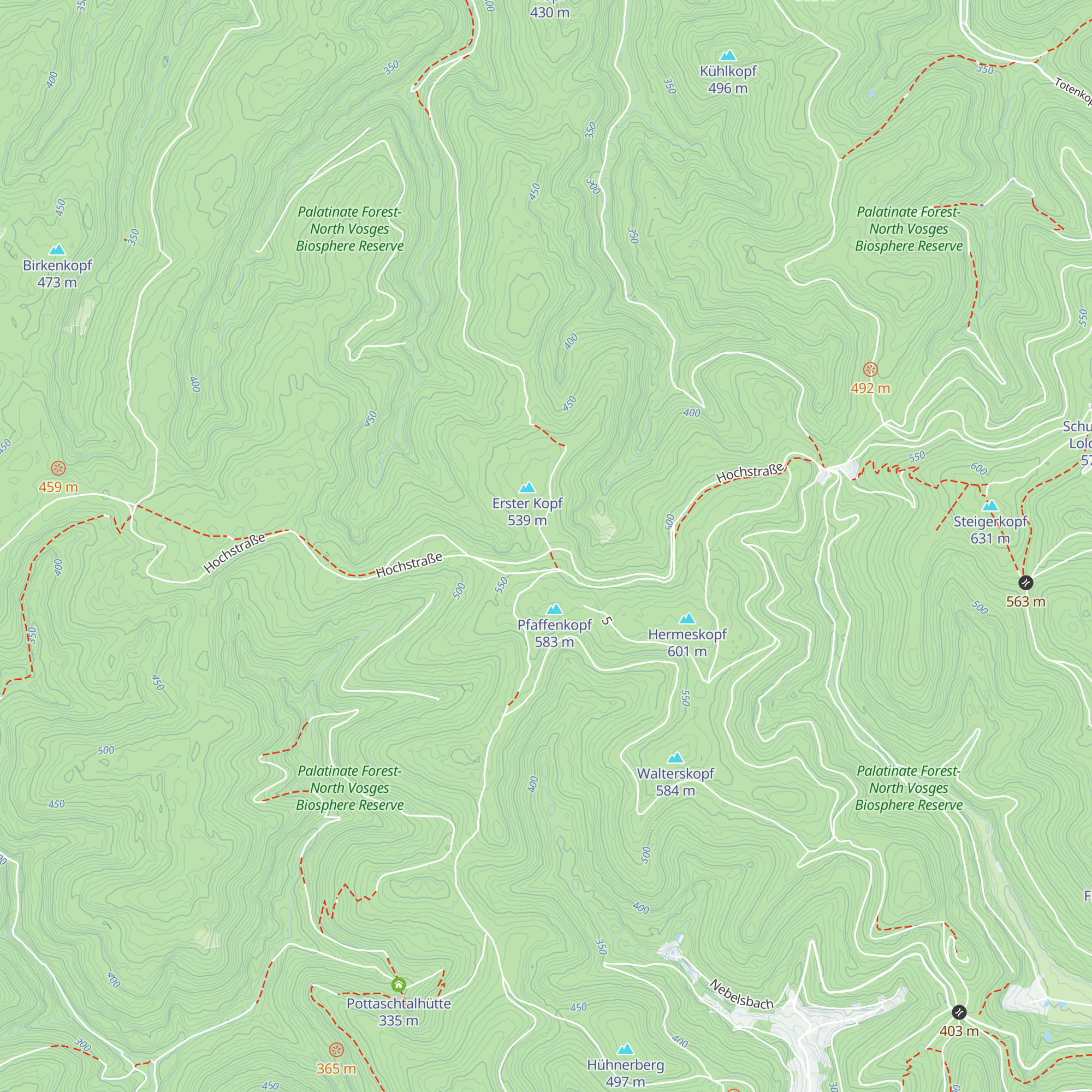 Schutzhütte am Lärchengarten map