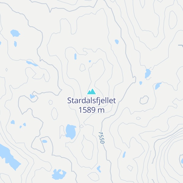 Map of Stardalsfjellet