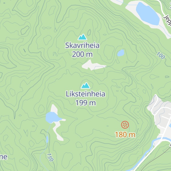 Map of Liksteinheia