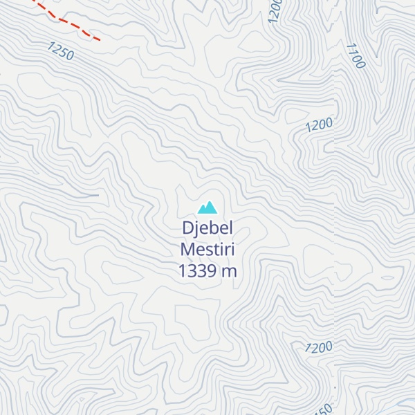 Map of Djebel Mestiri