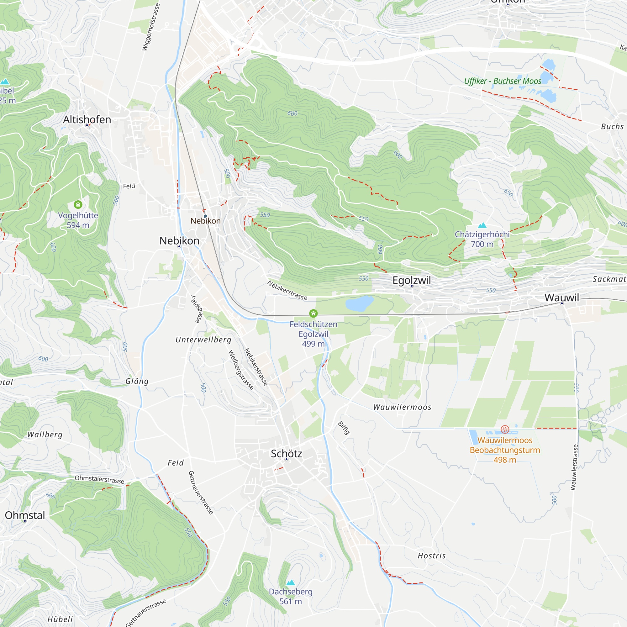 Feldschützen Egolzwil map