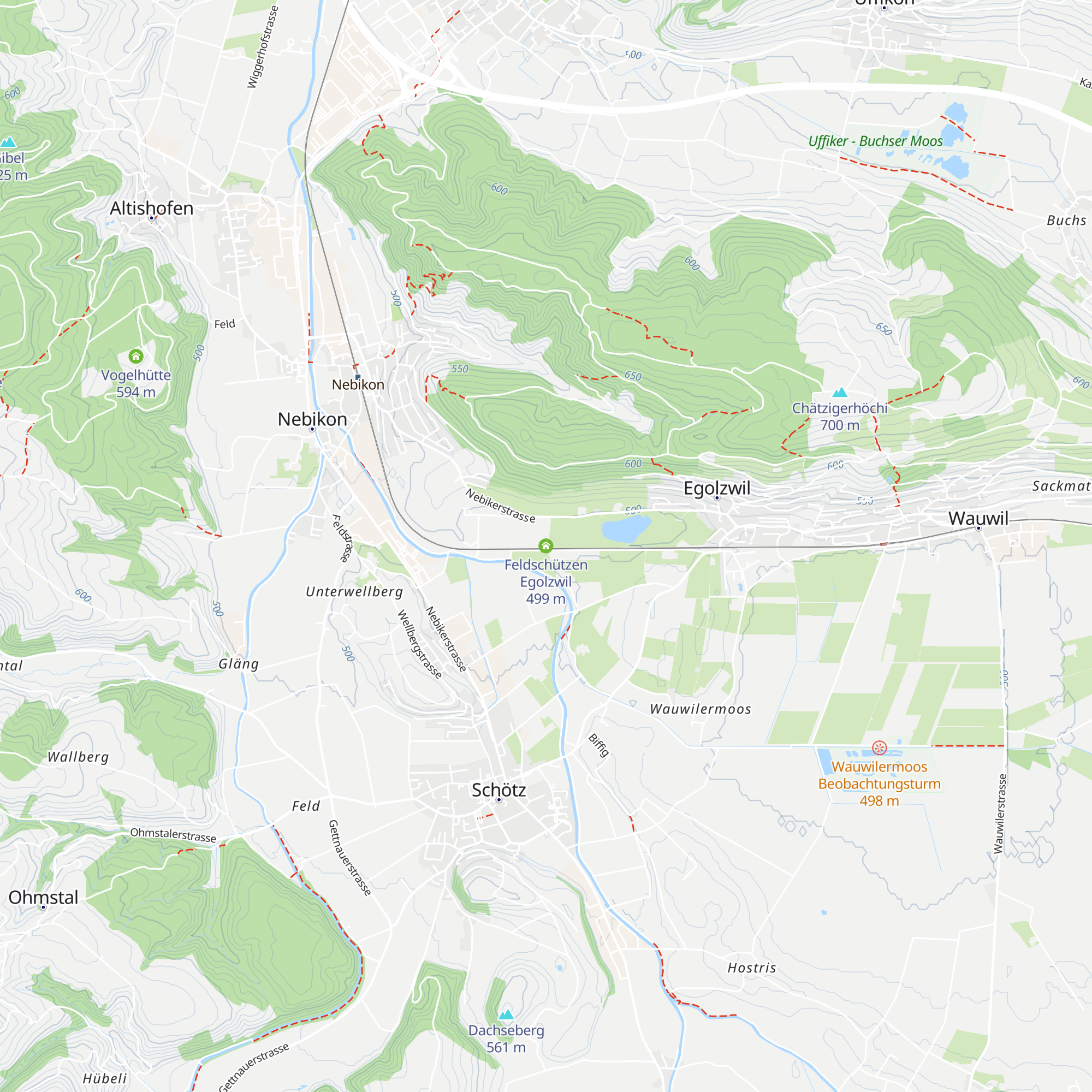 Feldschützen Egolzwil map