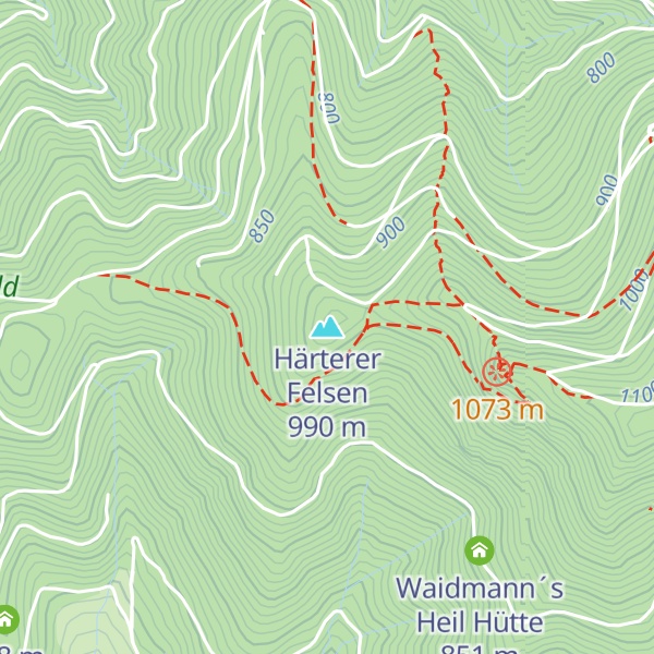 Map of Härterer Felsen