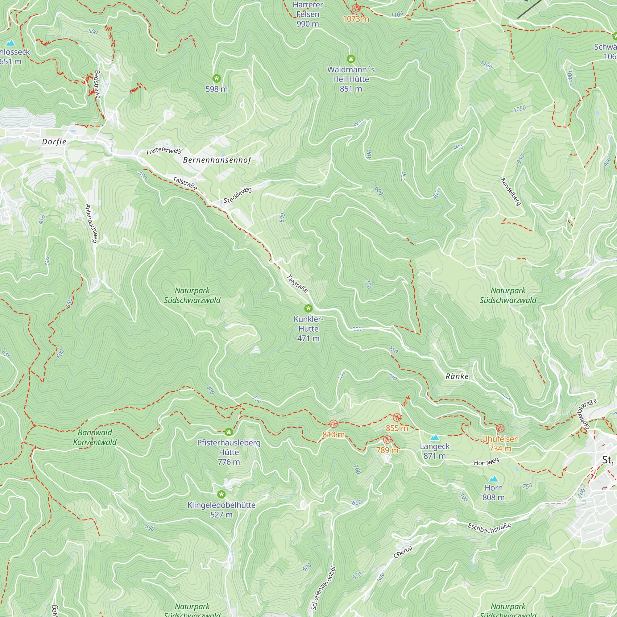 Kunkler-Hütte map