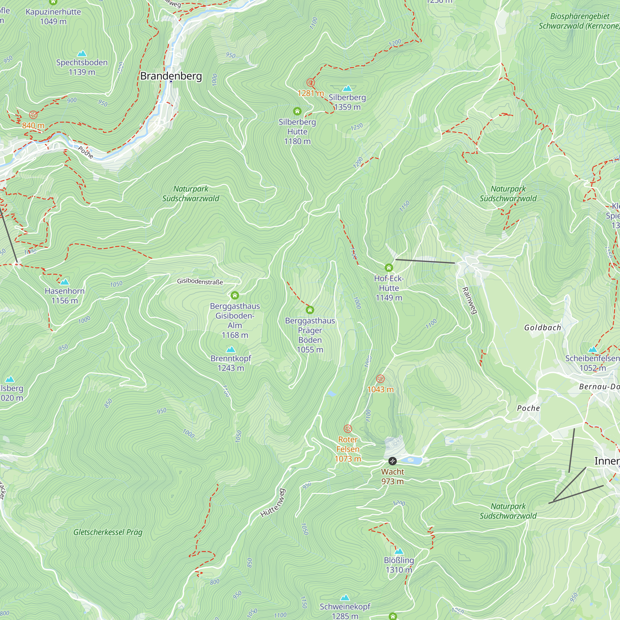 Berggasthaus Präger Böden map