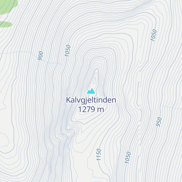 Map of Kalvgjeltinden