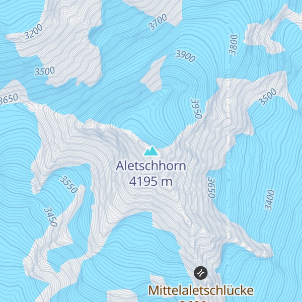 Map of Aletschhorn