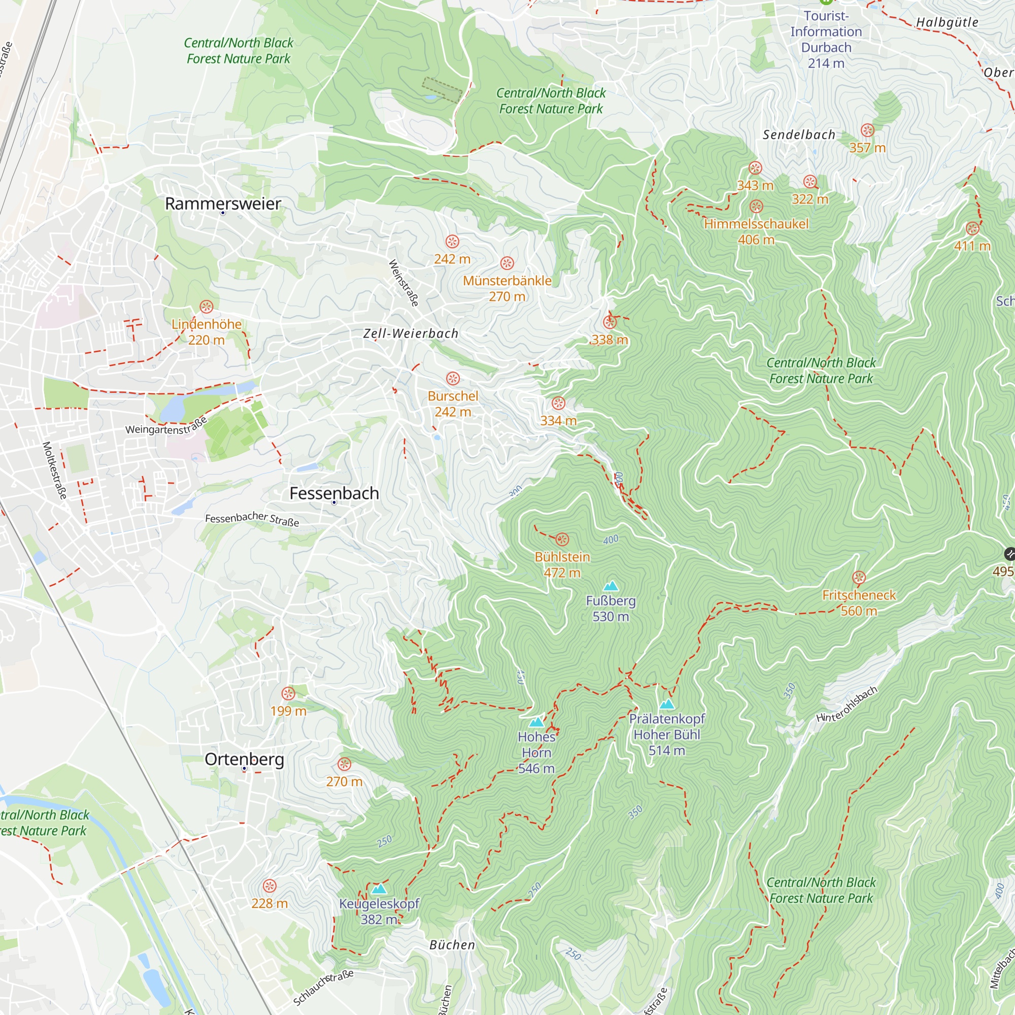 St. Ursula Hütte map