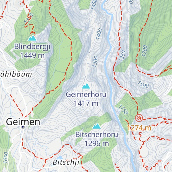 Map of Geimerhoru