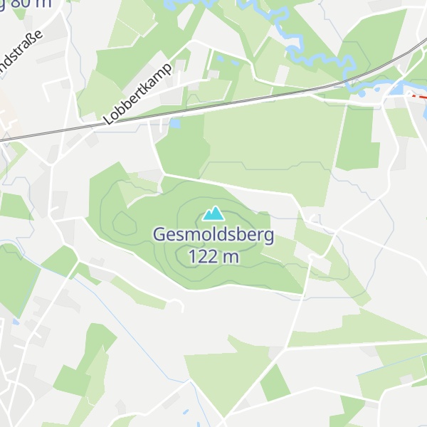 Map of Gesmoldsberg