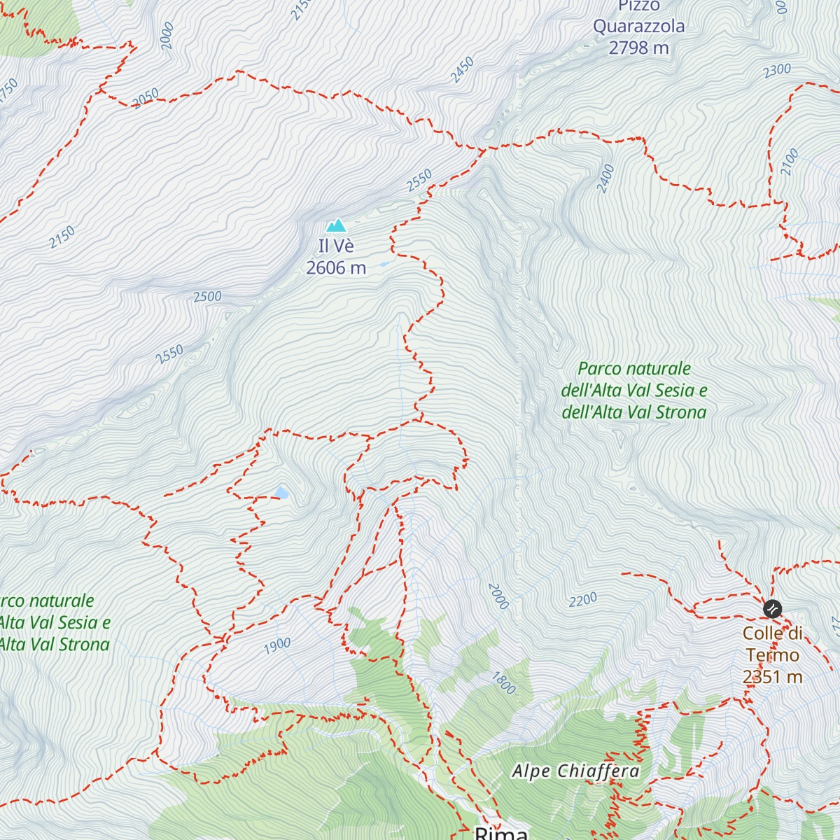 Rifugio Vallè map
