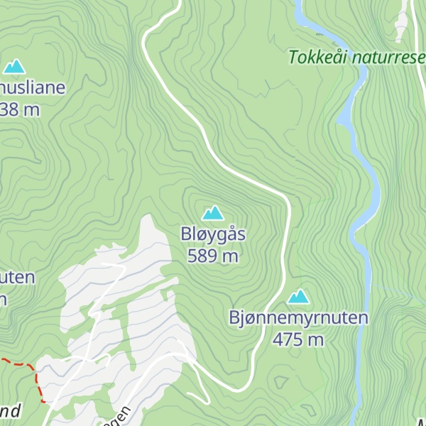 Map of Bløygås