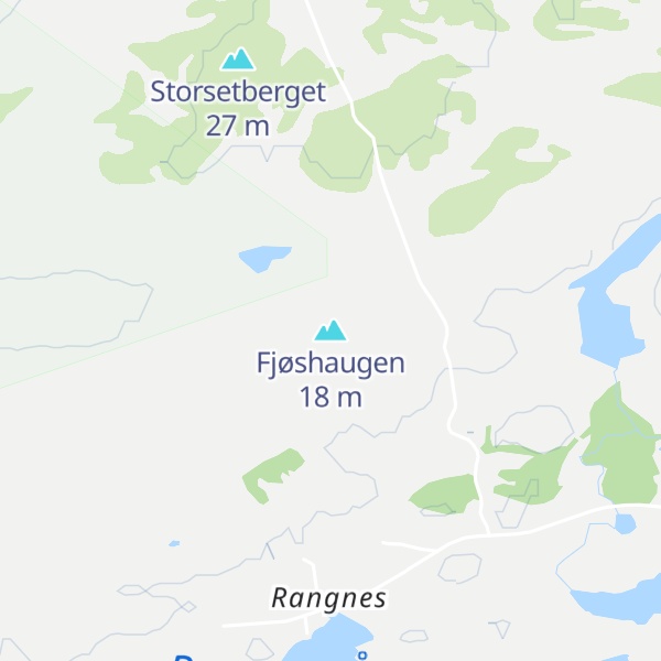 Map of Fjøshaugen
