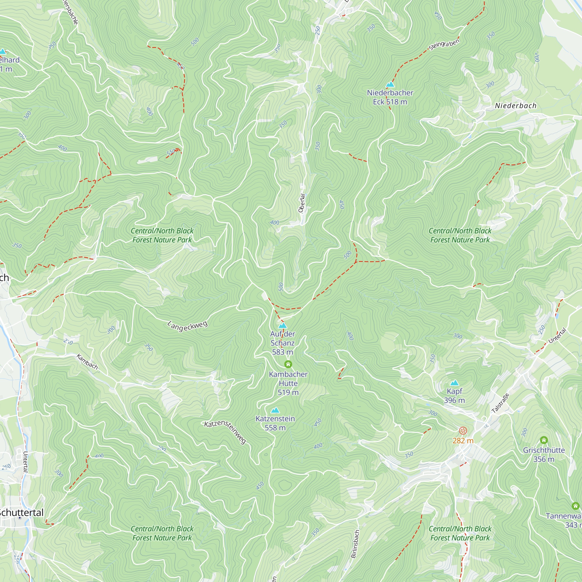 Schanzwald-Hütte map