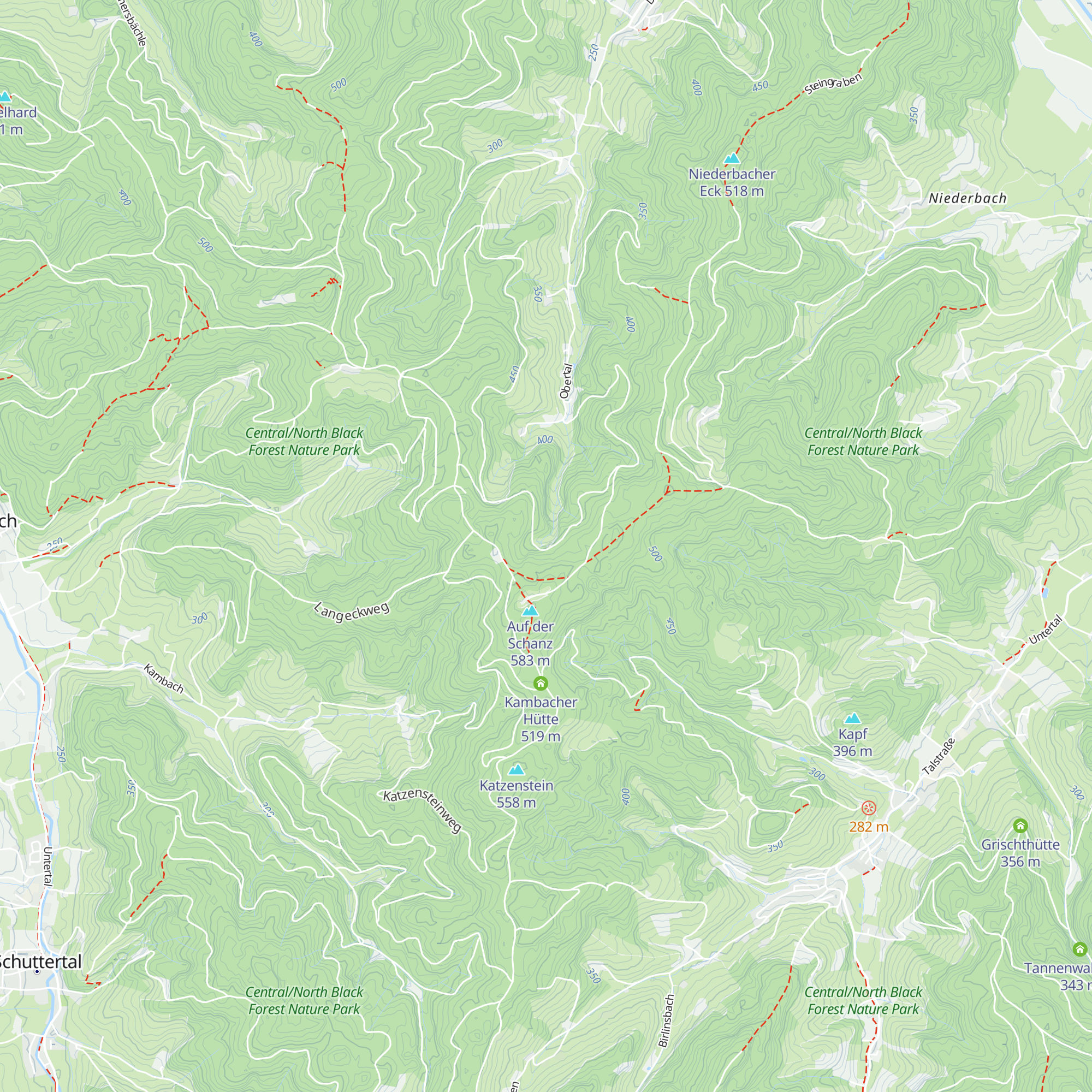 Schanzwald-Hütte map