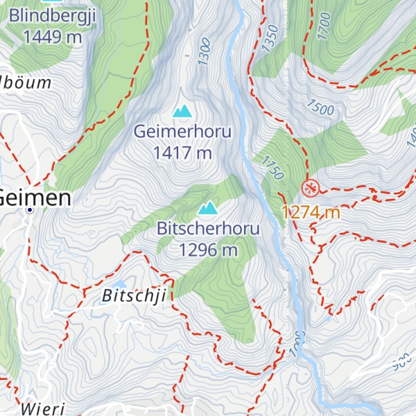 Map of Bitscherhoru