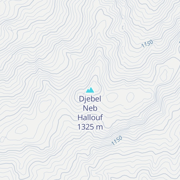 Map of Djebel Neb Hallouf