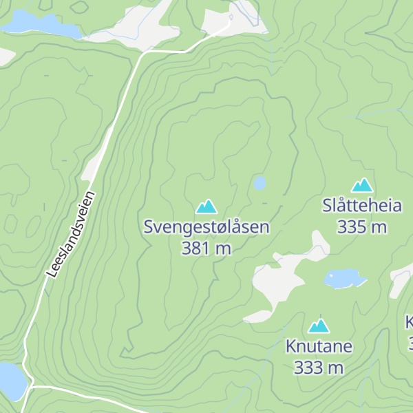 Map of Svengestølåsen