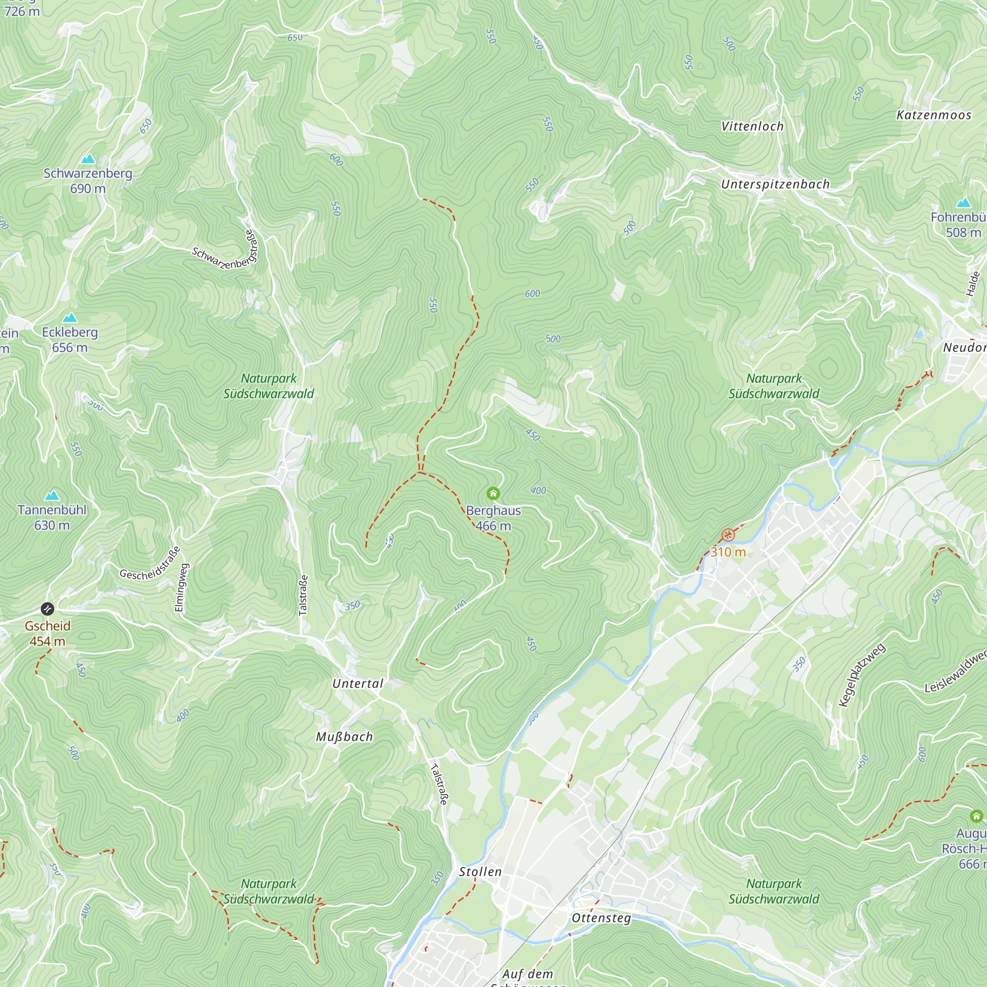 Berghaus map
