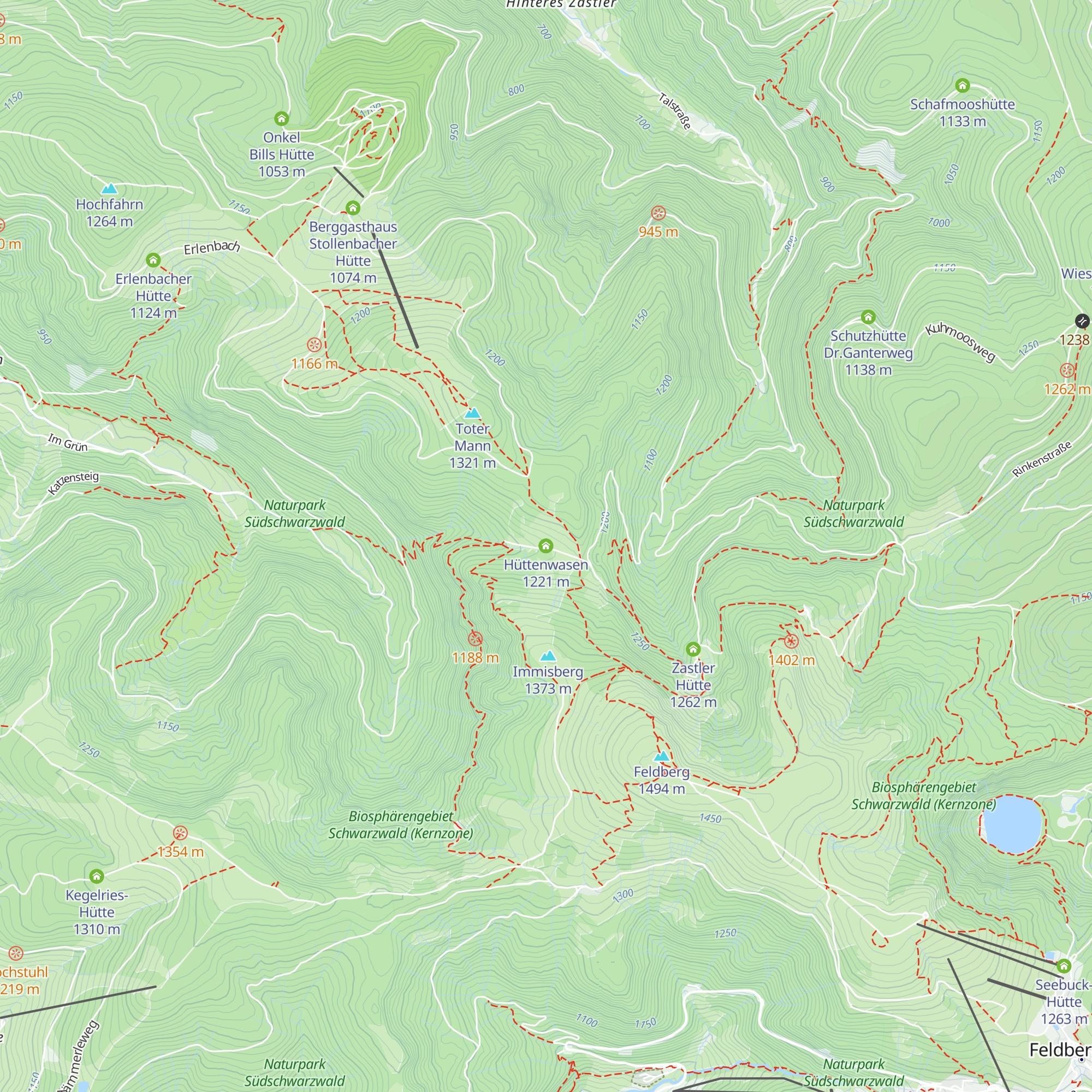 Hüttenwasen map