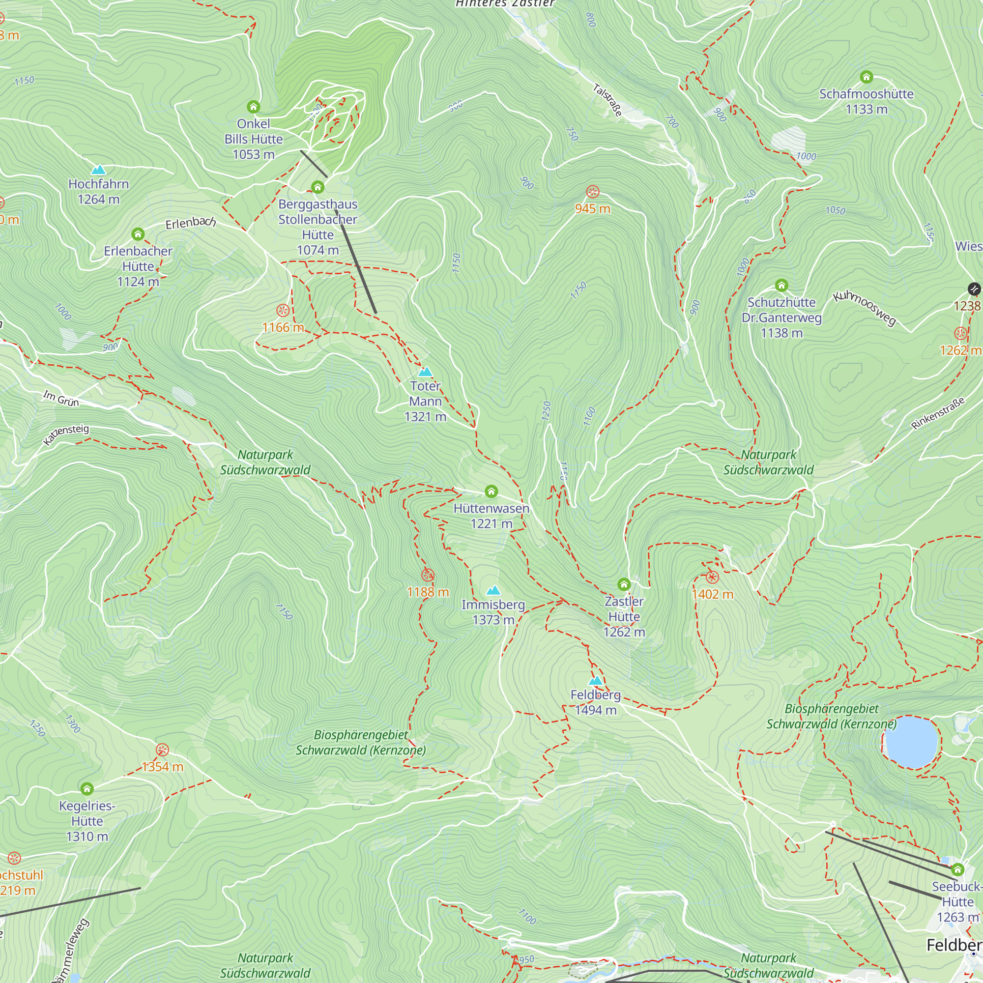 Hüttenwasen map