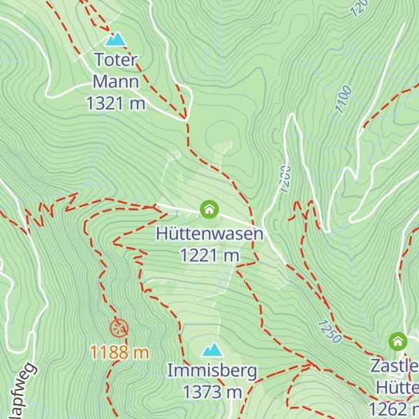 Map of Hüttenwasen