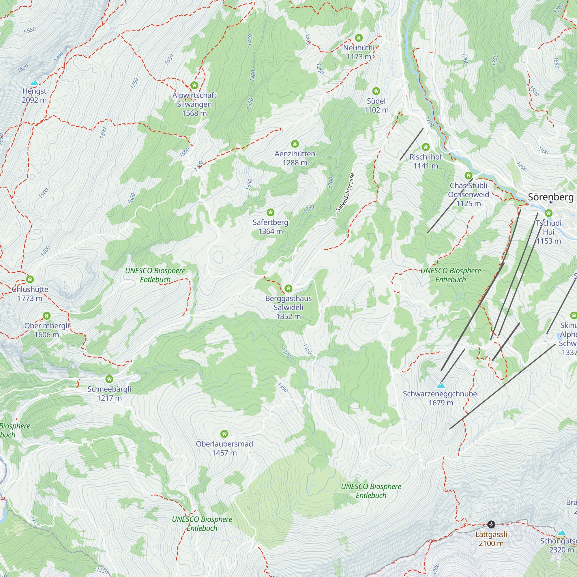 Berggasthaus Salwideli map