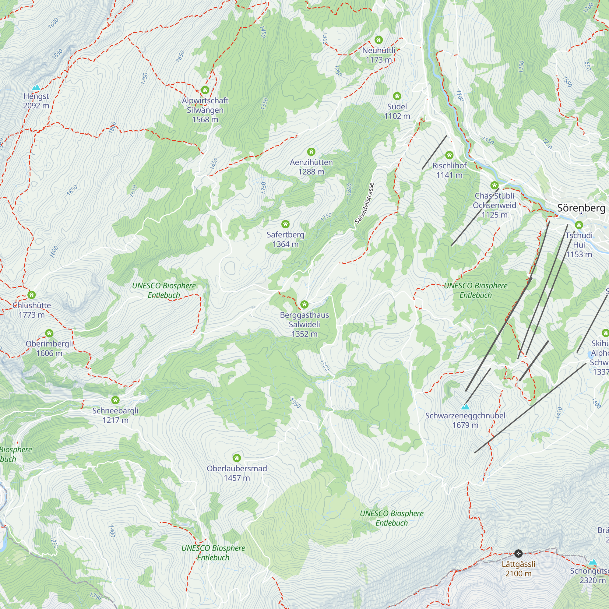Berggasthaus Salwideli map