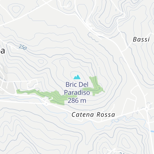Map of Bric Del Paradiso