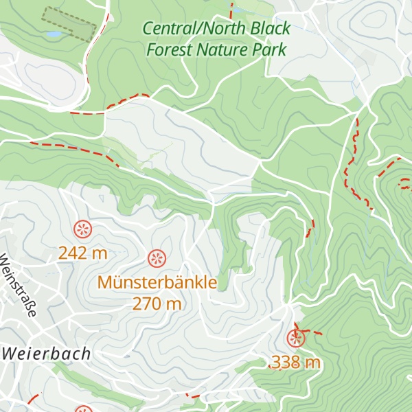 Map of Sternenhütte Schwarzwaldverein Offenburg